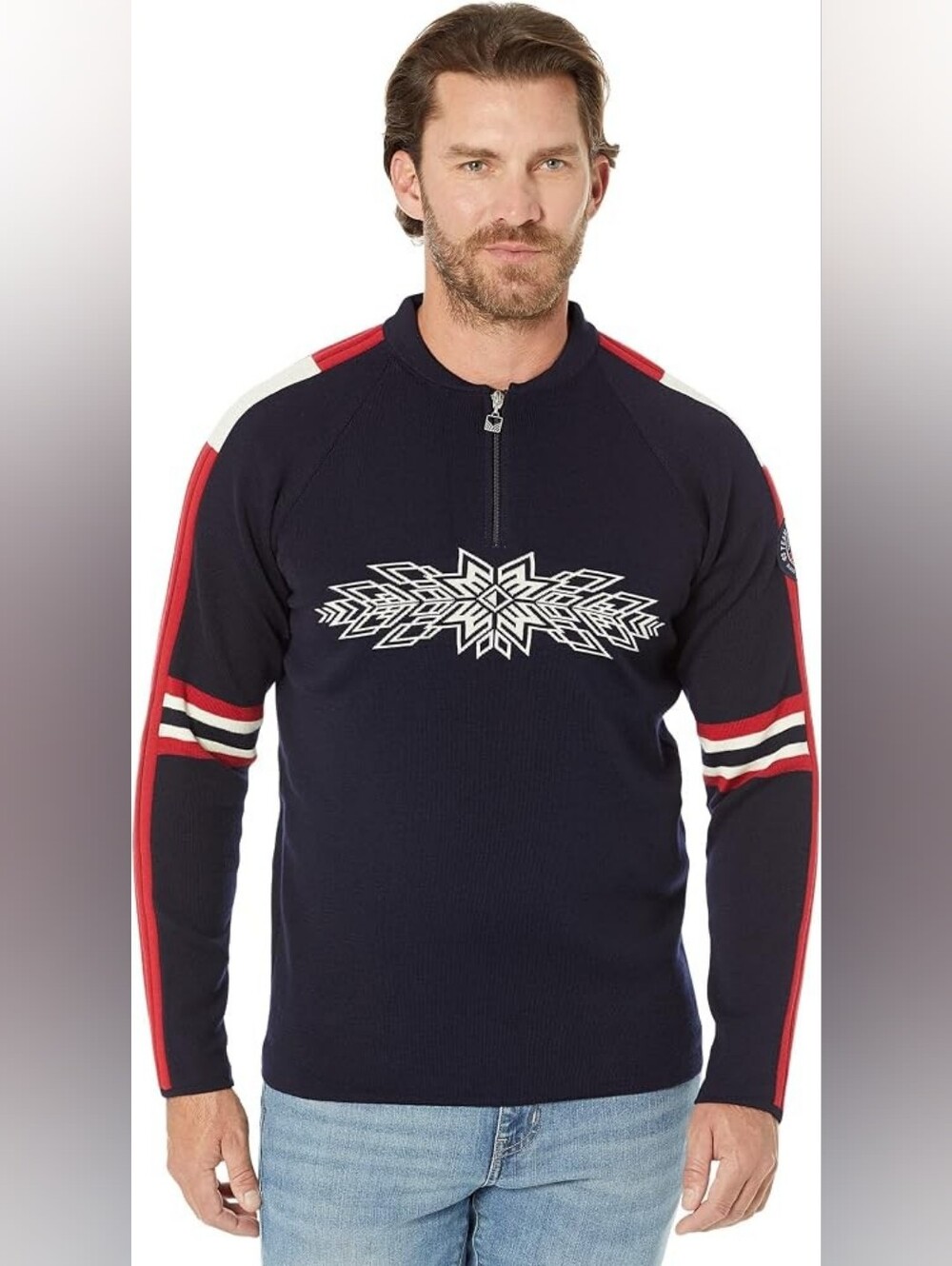 Dale Of Norway OL Spirit Snowflake Wool Warm  Outdoor Pullover Sweater Size XL